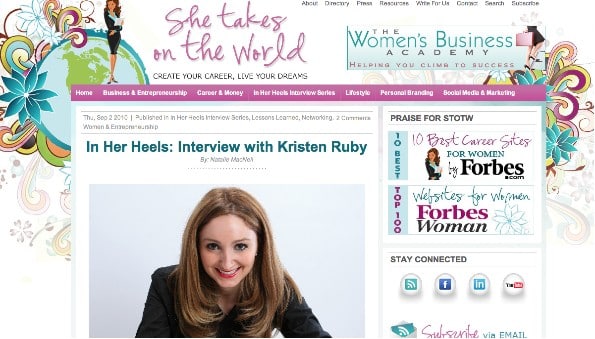 Kris Ruby She Takes on the World- Female Entrepreneurship, business, ruby media group